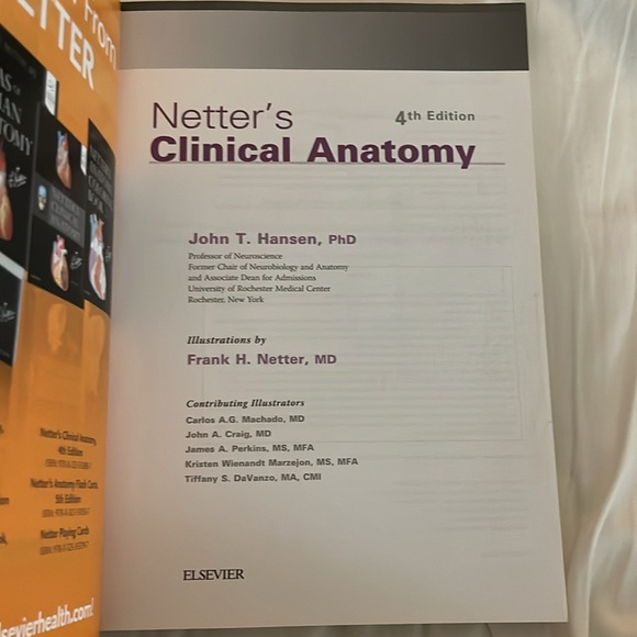 NWT Netter’s Clinical Anatomy Fourth Edition - Picture 8 of 10